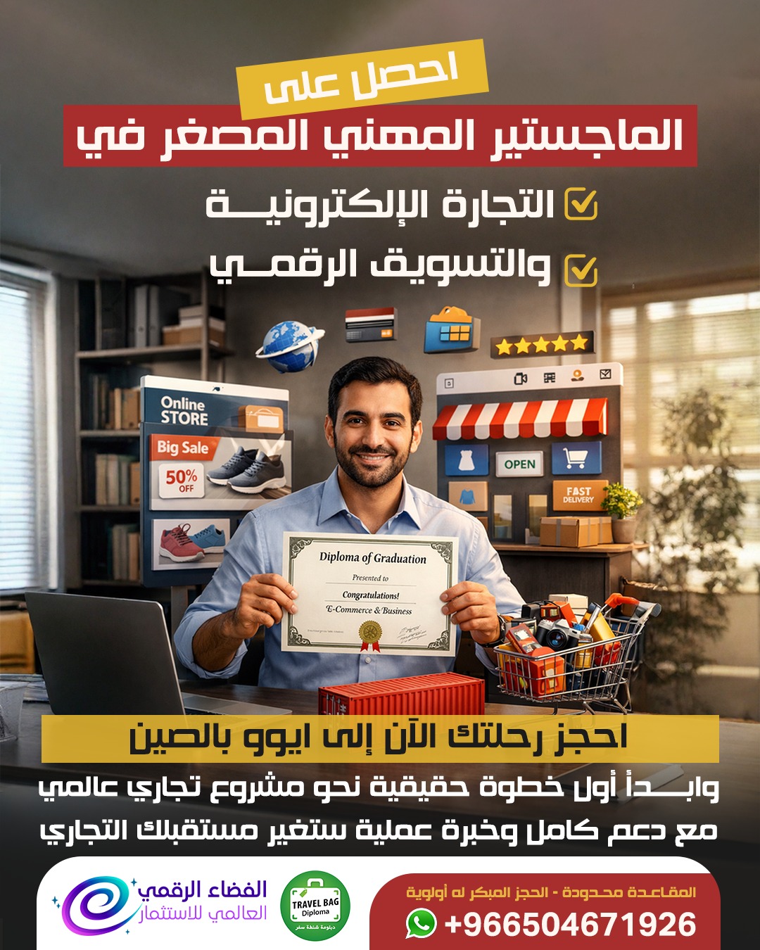 الماجستير المهني المصغر في التجارة الإلكترونية والتسويق الرقمي